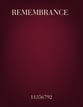 Remembrance SATB choral sheet music cover
